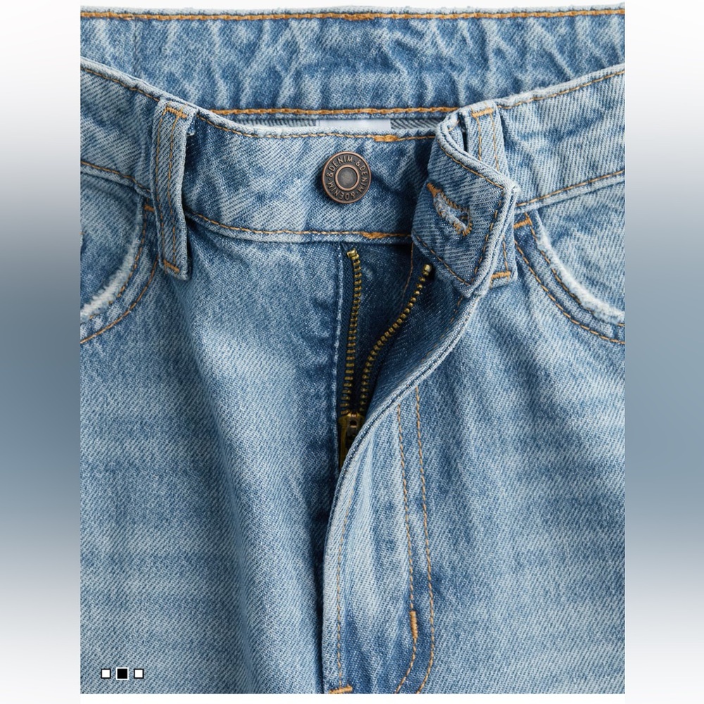 NWT H&M AVA ULTRA HIGH RISE WIDE LEG JEANS - size 0